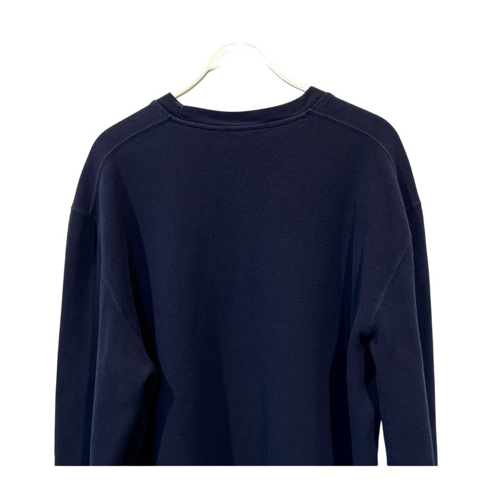 Junction West Thermal Shirt Cotton Navy Blue Solid Long Sleeve Men's XXLarge - Picture 6 of 12